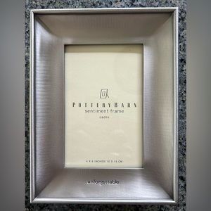 Pottery Barn Sentiment Frame 6” X 4” New